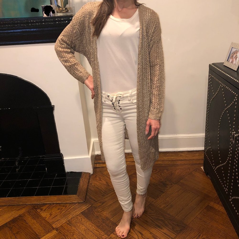O & O LONG CARDIGAN - TAUPE